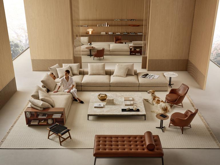 Flexform Groundpiece sectional sofa