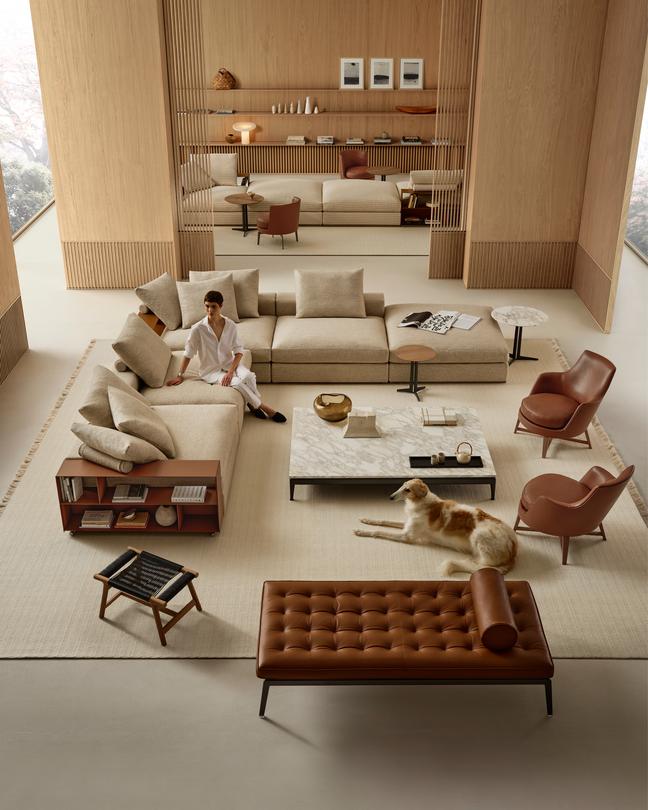 Flexform Groundpiece sectional sofa