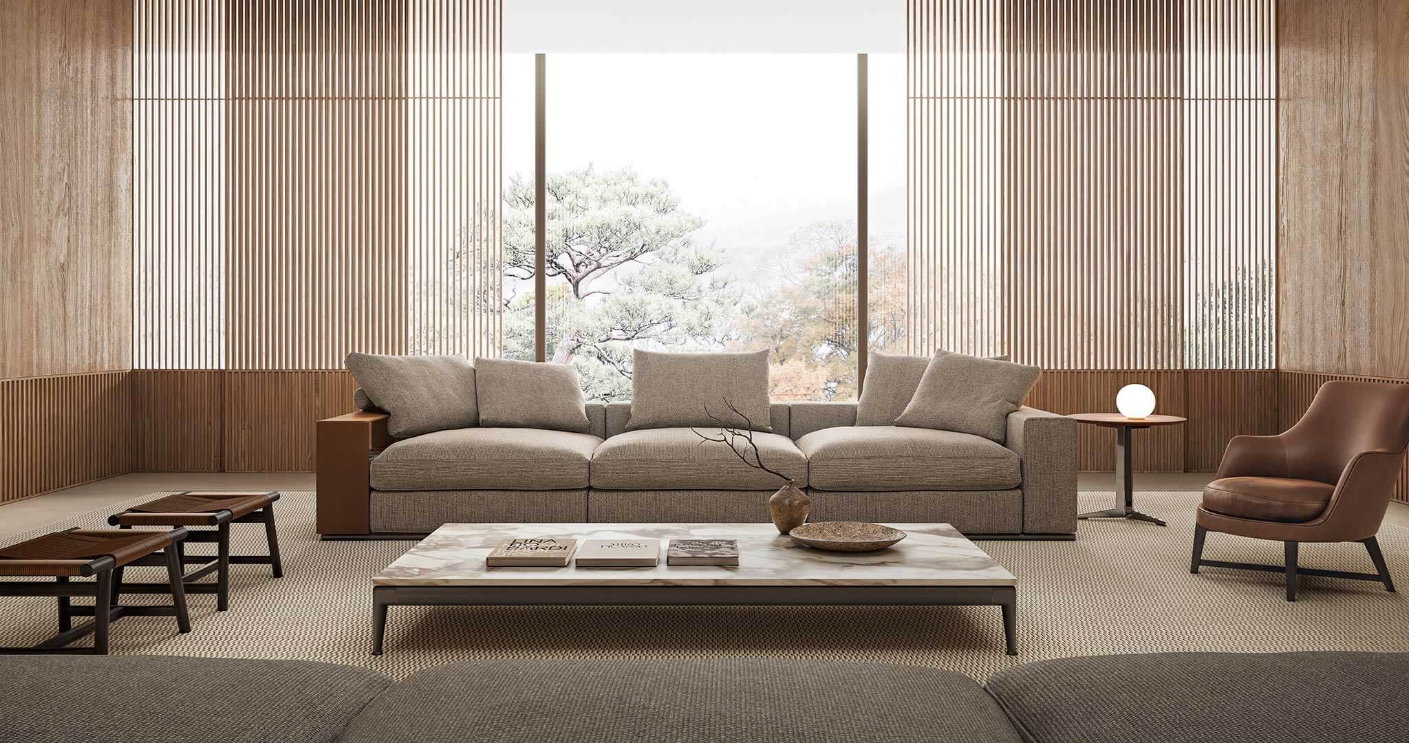 Flexform Groundpiece sectional sofa