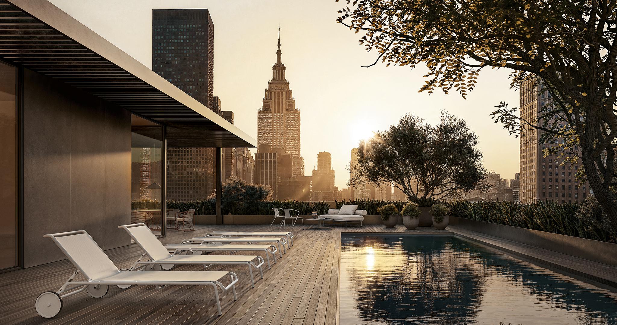 Flexform Outdoor Atlante Light daybed