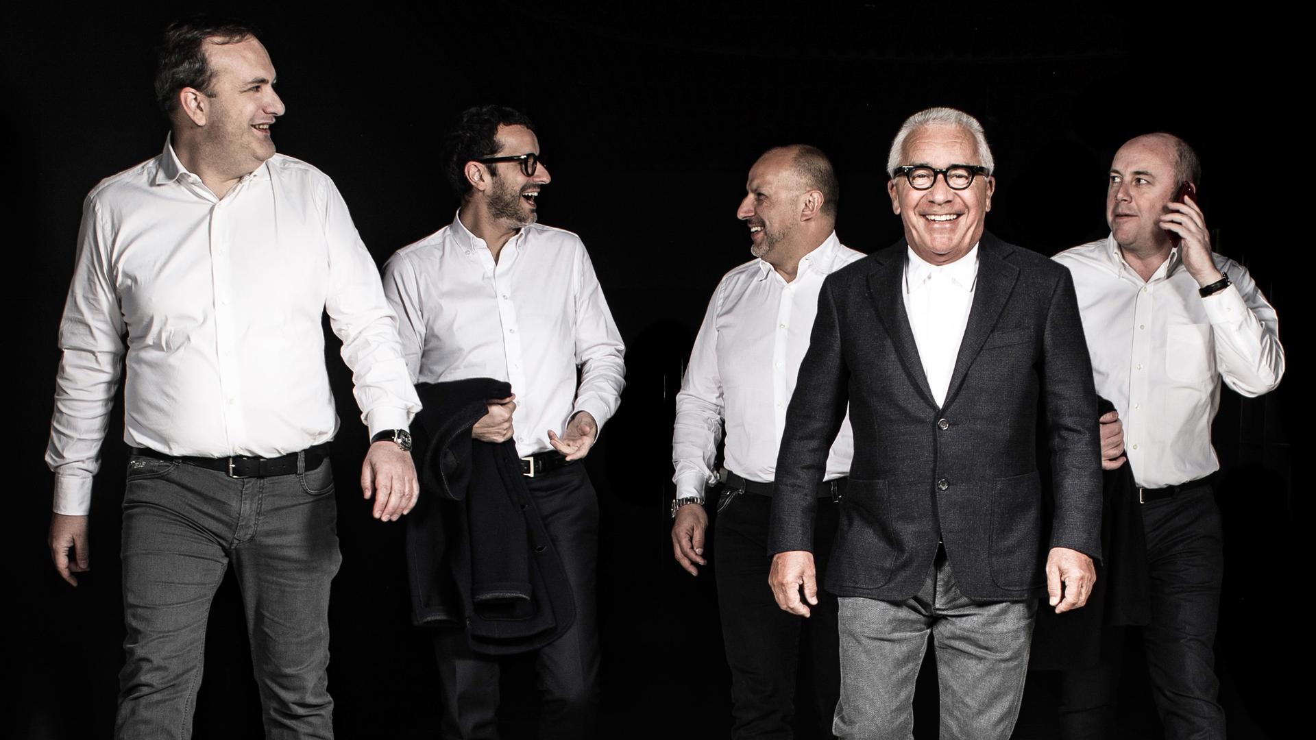 The Galimberti family: from left Luca, Matteo, Saul, Pietro and Giuliano